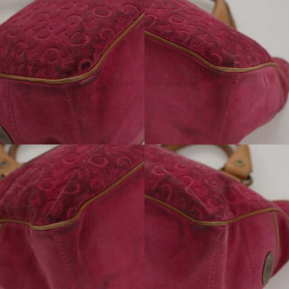 CELINE C Macadam Canvas Boogie Bag Hand Bag Pink - Picture 10 of 13